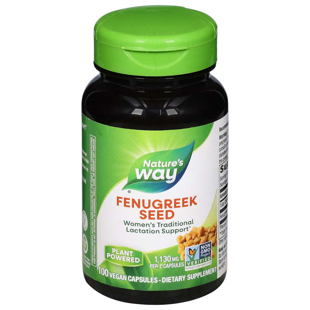 Natures Way Fenugreek Seed Vegan Capsules 100 Cap [UNFI #391805] [ebt]