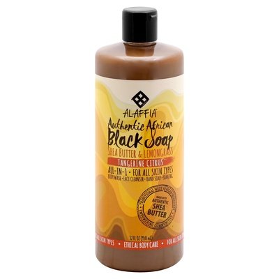 Alaffia Black Soap Authentic African Shea Butter & Lemon Grass 1/32 OZ [UNFI #2089548] T