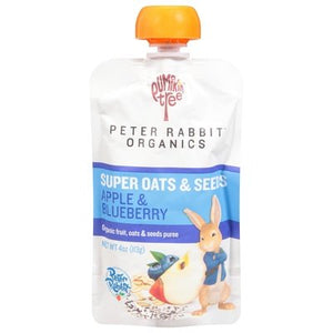 Peter Rabbit Organics Super Oats & Seeds Apple & Blueberry 10/4 OZ [UNFI #2306983] [ebt]