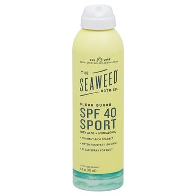 Seaweed Bath Co Sunscreen SPF 40 Sport With Aloe + Avocado Oil 6 OZ [UNFI #2691855] T