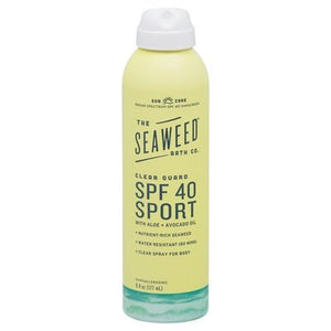 Seaweed Bath Co Sunscreen SPF 40 Sport With Aloe + Avocado Oil 6 OZ [UNFI #2691855] T