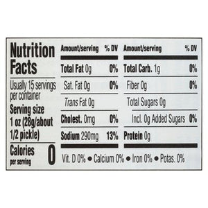 Woodstock Pickles Organic Kosher Dill Whole 6/24 OZ [UNFI #242669] [ebt]