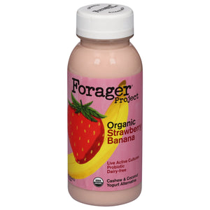 Forager Yogurt Alternative Cashew & Coconut Dairy-Free Organic Strawberry Banana Probiotic 6/8 OZ [UNFI #3034873] [ebt]