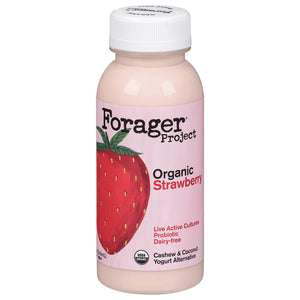 Forager Yogurt Alternative Cashew & Coconut Dairy-Free Organic Strawberry Probiotic 6/8 OZ [UNFI #2538098] [ebt]