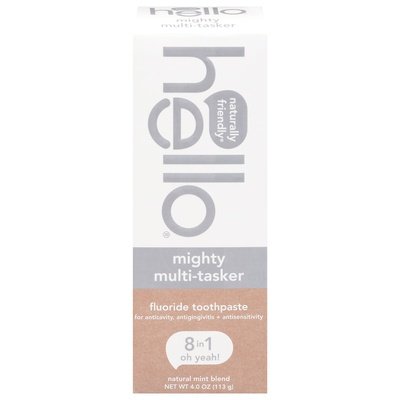 Hello Products Toothpaste Mighty Multi-Tasker 8 in 1 4 OZ [UNFI #3007556] T