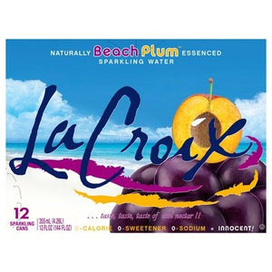 Lacroix Sparkling Water Beach Plum 2/12/12OZ [UNFI #2726404] [ebt]