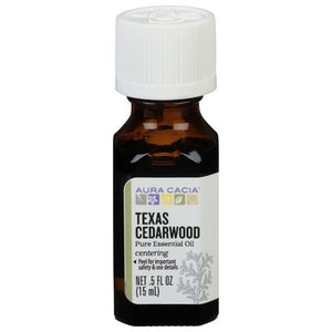 Aura Cacia Pure Essential Oil Texas Cedarwood Centering 1/.5 OZ [UNFI #713743] T
