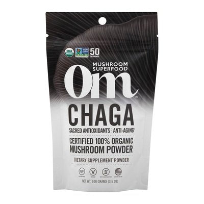 Om Mushroom Powder Organic Chaga 3.5 OZ [UNFI #2383073]