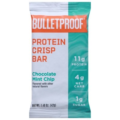 Bulletproof Protein Crisp Bar Chocolate Mint Chip 12/1.48 Z [UNFI #2919488] [ebt]