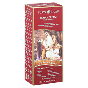 Surya Brasil Henna Cream With Plant Extracts Golden Blonde 2.37 OZ [UNFI #2219954] T