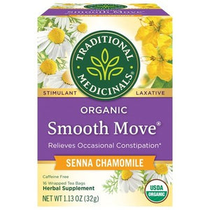 Traditional Medicinals Herbal Supplement Organic Senna Chamomile Tea Bags 6/16 Bag [UNFI #0703389] [ebt]