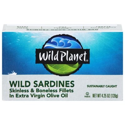Wild Planet Sardines Wild In Extra Virgin Olive Oil 12/4.25OZ [UNFI #1861632] [ebt]