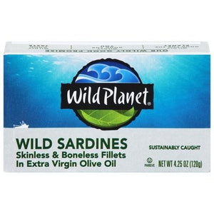 Wild Planet Sardines Wild In Extra Virgin Olive Oil 12/4.25OZ [UNFI #1861632] [ebt]