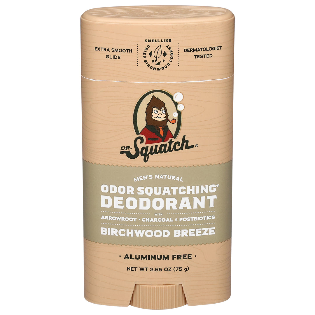 Dr. Squatch Deodorant Odor Squatching Birchwood Breeze 2.65 OZ [UNFI #3038924] T