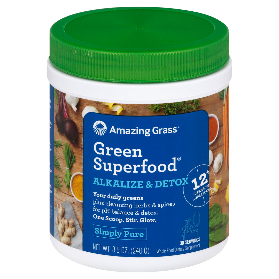 Amazing Grass Green Superfood Simply Pure Alkalize & Detox 8.5 OZ [UNFI #1879022]