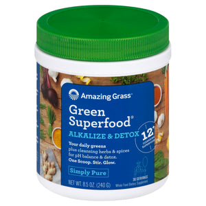 Amazing Grass Green Superfood Simply Pure Alkalize & Detox 8.5 OZ [UNFI #1879022]