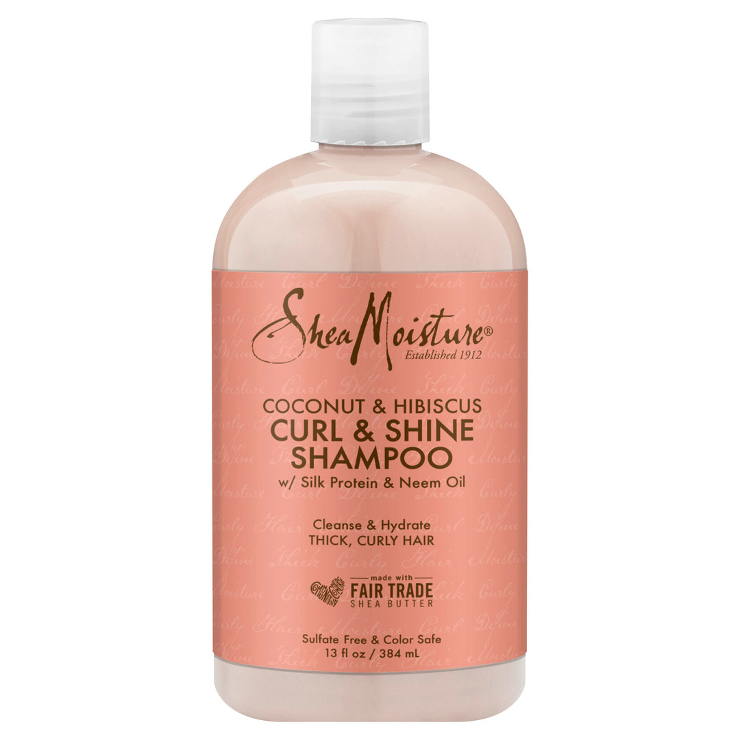 Shea Moisture Shampoo Curl & Shine Coconut & Hibiscus 13 OZ [UNFI #2947216] T