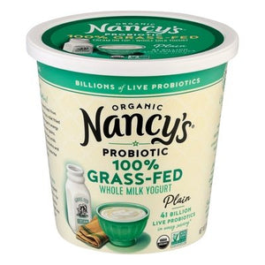 Nancys Springfield Creamery Yogurt Organic Plain Whole Milk 100% Grass-Fed 6/24 OZ [UNFI #2283570] [ebt]