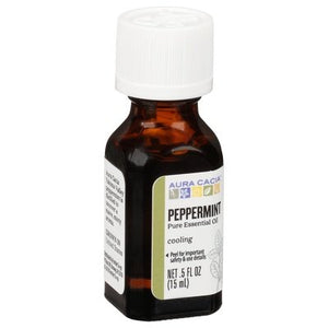 Aura Cacia Pure Essential Oil Peppermint Cooling 1/.5 OZ [UNFI #445544] T