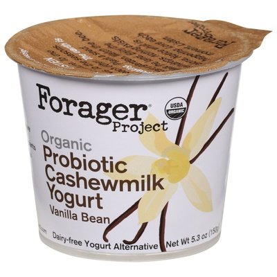 Forager Project Cashewmilk Yogurt Dairy-Free Organic Vanilla Bean Probiotic 6/5.3 OZ [UNFI #2601698] [ebt]