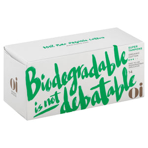 Organic Initiative Corp Tampons Organic Cotton Super 14 CT [UNFI #2604692] T