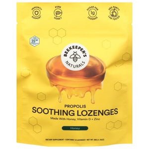 Beekeepers Naturals Soothing Lozenges Propolis Honey 1/1.76 OZ [UNFI #2747012]