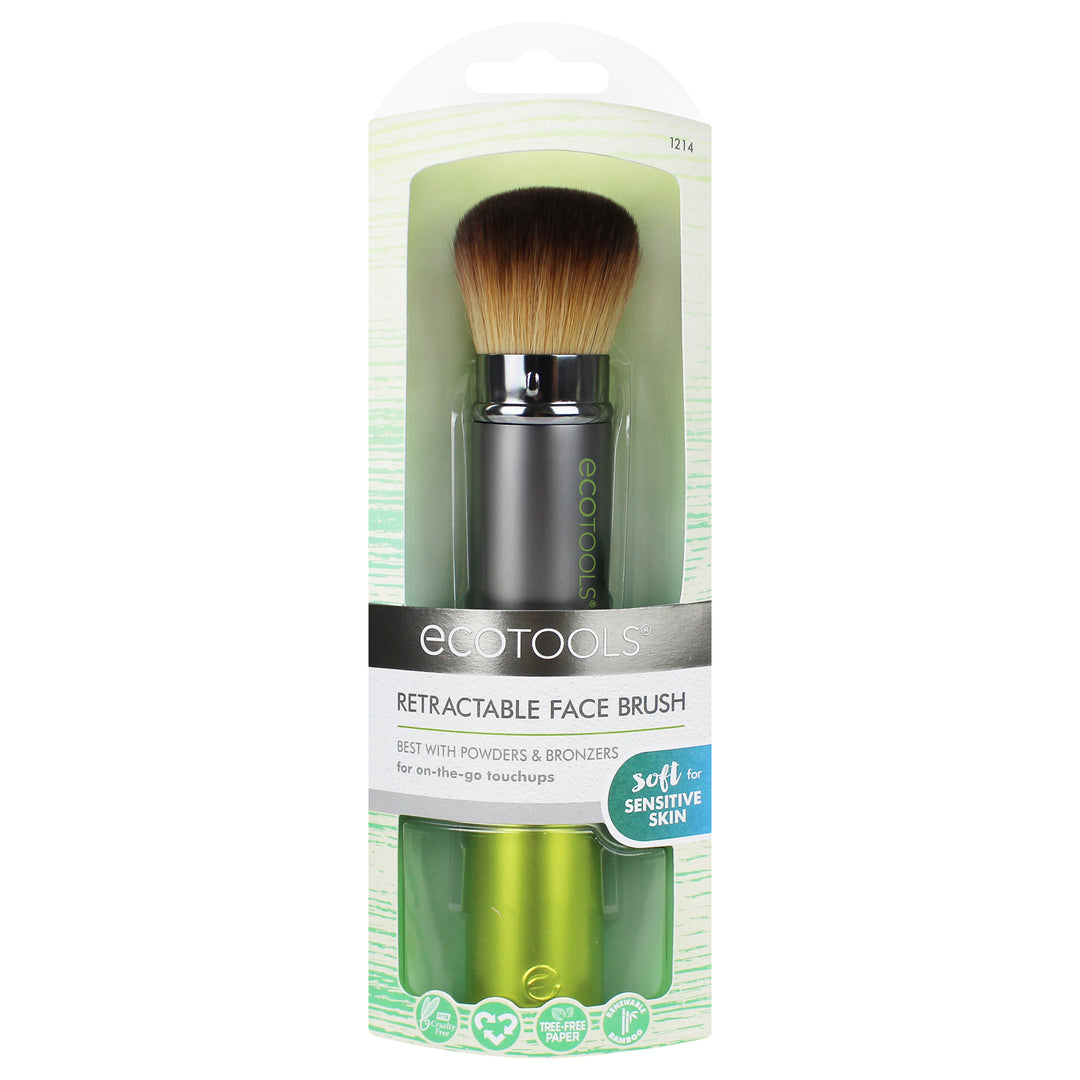 Eco Tools Face Brush Retractable 2/CT [UNFI #3074580] T