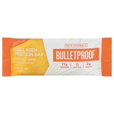 Bulletproof Protein Bar Collagen Lemon Cookie 12/1.4 OZ [UNFI #2689966] [ebt]