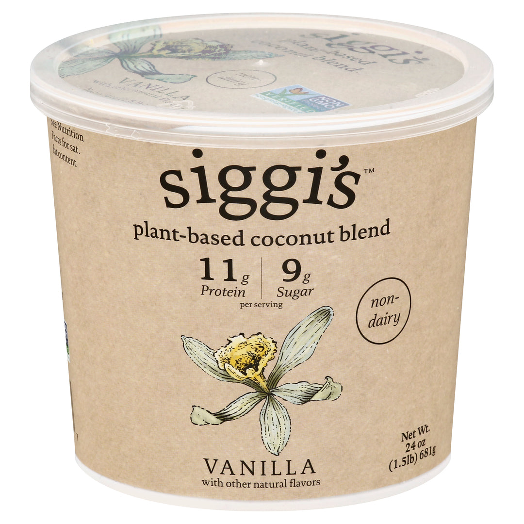 Siggis Coconut Blend Plant-Based Non-Dairy Vanilla 6/24 OZ [UNFI #2706034] [ebt]