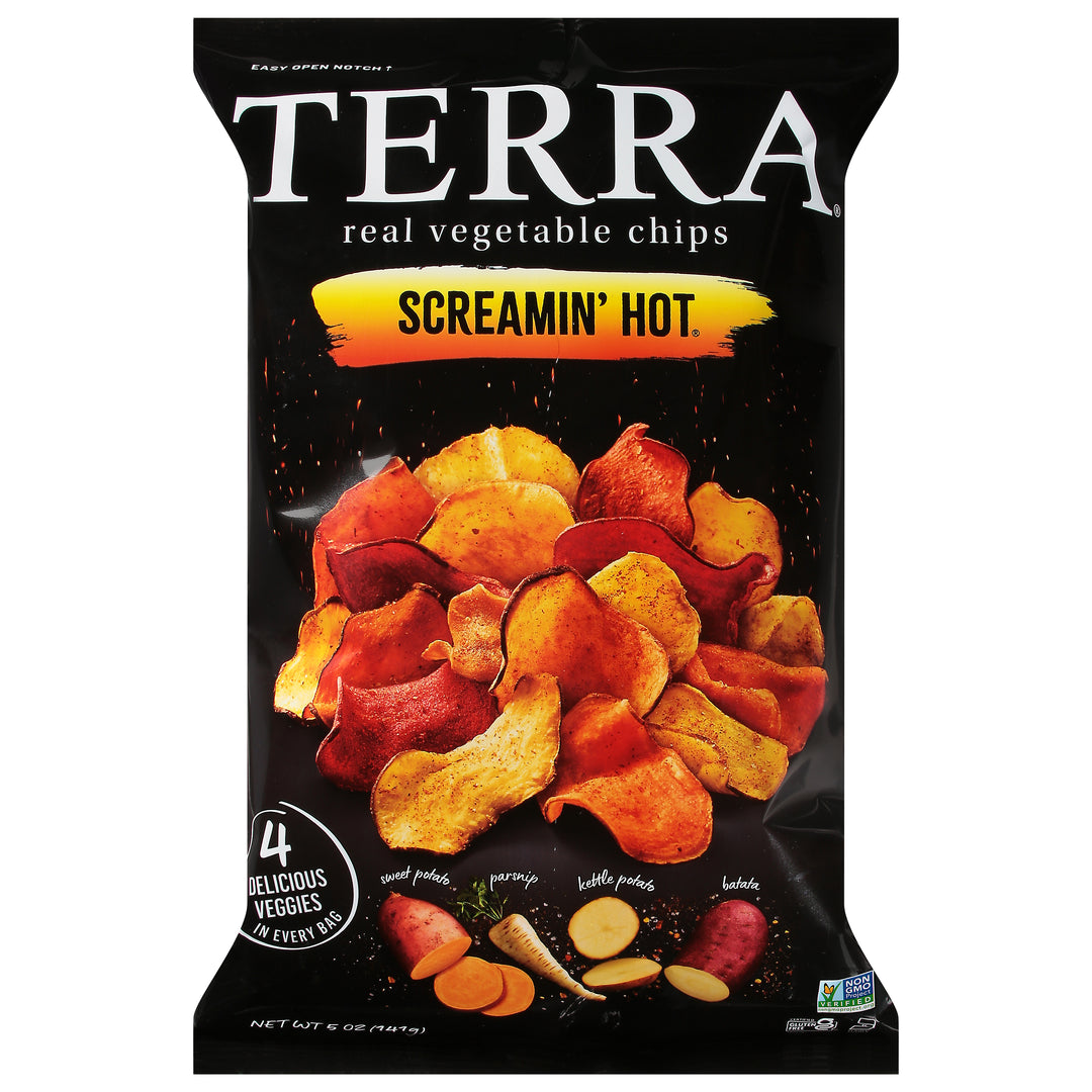Terra Chips Vegetable Chips Real Screamin Hot 12/5 OZ [UNFI #2628238] [ebt]