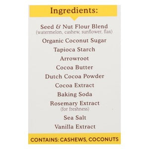 Simple Mills Sweet Thins Seed & Nut Flour Chocolate Brownie 6/4.25 OZ [UNFI #2736544] [ebt]