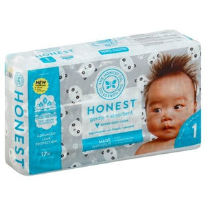 The Honest Company Diapers Pandas 1 (8-14 Pounds) 35 CT [UNFI #2302966] T