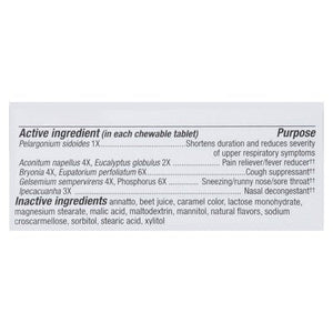 Natures Way Cold + Flu Homeopathic Berry Flavored Tablets 20 Tab [UNFI #0300723]