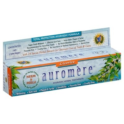 Auromere Toothpaste Ayurvedic Herbal Licorice 4.16 OZ [UNFI #1459254] T