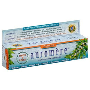 Auromere Toothpaste Ayurvedic Herbal Licorice 4.16 OZ [UNFI #1459254] T