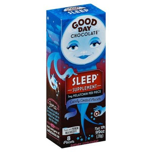 Good Day Chocolate Sleep Supplement Candy Coated Pieces 12/.99 OZ [UNFI #1740778]