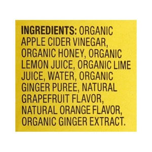 Bragg Apple Cider Vinegar Organic Raw-UNFI ltered Citrus Ginger 12/16 OZ [UNFI #2650513] [ebt]