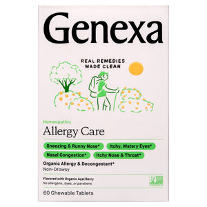 Genexa Allergy Care Homeopathic Organic Acai Berry Chewable Tablets 60 Tab [UNFI #1960640]