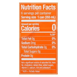 Zevia Soda Zero Sugar Orange 4/6/12 OZ [UNFI #2980464] [ebt]