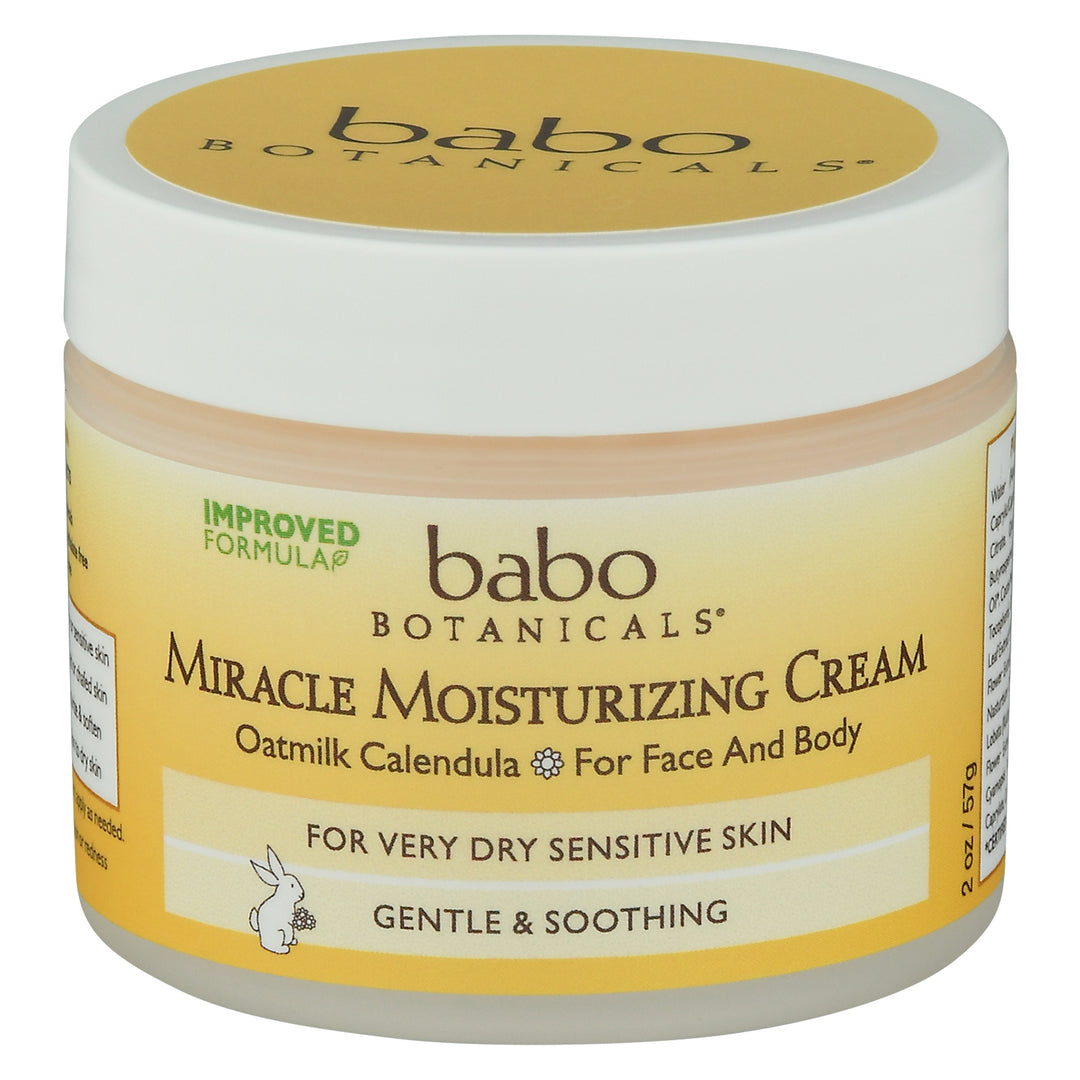 Babo Botanicals Moisturizing Cream Miracle Gentle & Soothing 2 OZ [UNFI #1632298] T