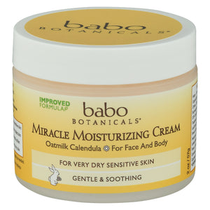 Babo Botanicals Moisturizing Cream Miracle Gentle & Soothing 2 OZ [UNFI #1632298] T