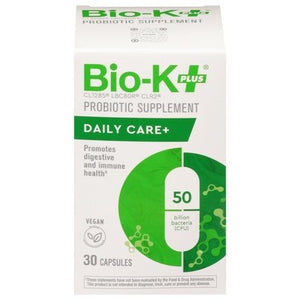 Bio-K Plus Daily Care+ Probiotic Capsules 4/30 CT [UNFI #2562353]