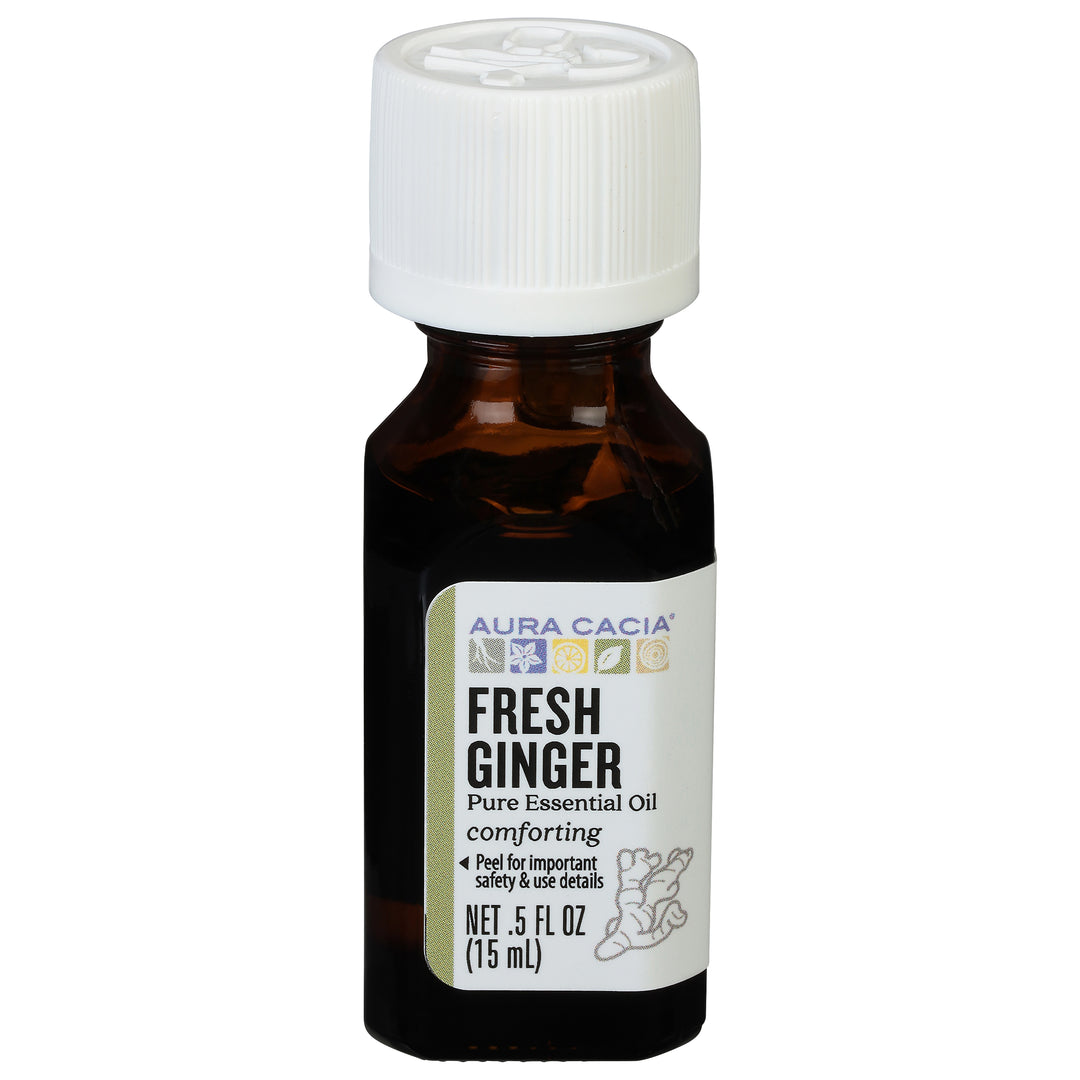 Aura Cacia Essential Oil 100% Pure Fresh Ginger .50 OZ [UNFI #1830678] T