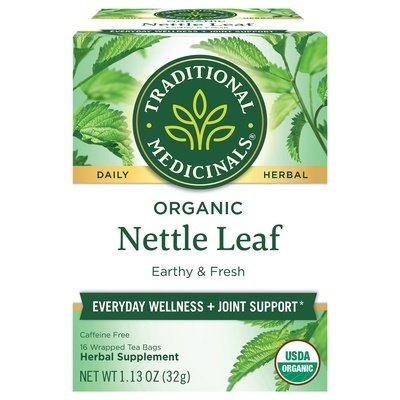 Traditional Medicinals Herbal Supplement Organic Nettle Leaf Tea Bags 6/16 Bag [UNFI #0795559] [ebt]
