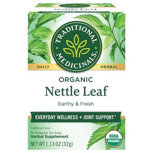 Traditional Medicinals Herbal Supplement Organic Nettle Leaf Tea Bags 6/16 Bag [UNFI #0795559] [ebt]
