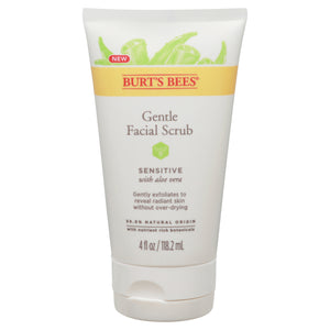 Burts Bees Gentle Facial Scrub Sensitive With Aloe Vera 4 OZ [UNFI #2806594] T