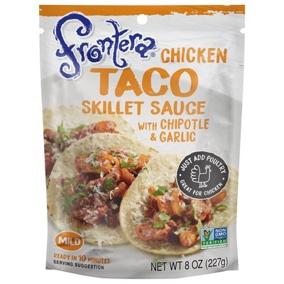 Frontera Skillet Sauce Chicken Taco Mild 6/8 OZ [UNFI #0505214] [ebt]
