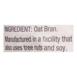 Bobs Red Mill Hot Cereal Oat Bran 4/16 OZ [UNFI #2270247] [ebt]