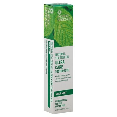 Desert Essence Toothpaste Ultra Care Natural Tea Tree Oil Mega Mint 1/6.25 OZ [UNFI #1246552] T