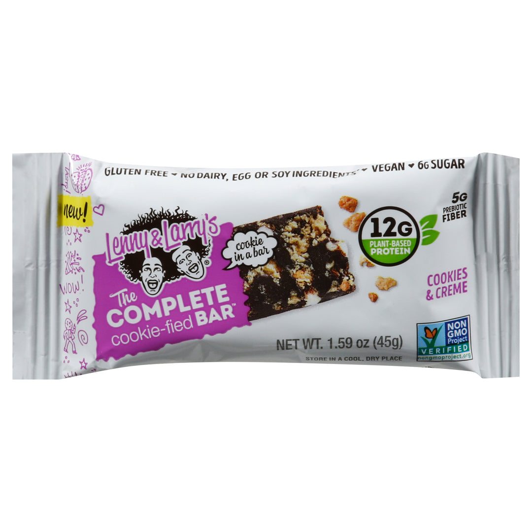 Lenny & Larrys Protein Bar Cookie-Fied Cookies & Creme 9/1.59 OZ [UNFI #2775740] [ebt]